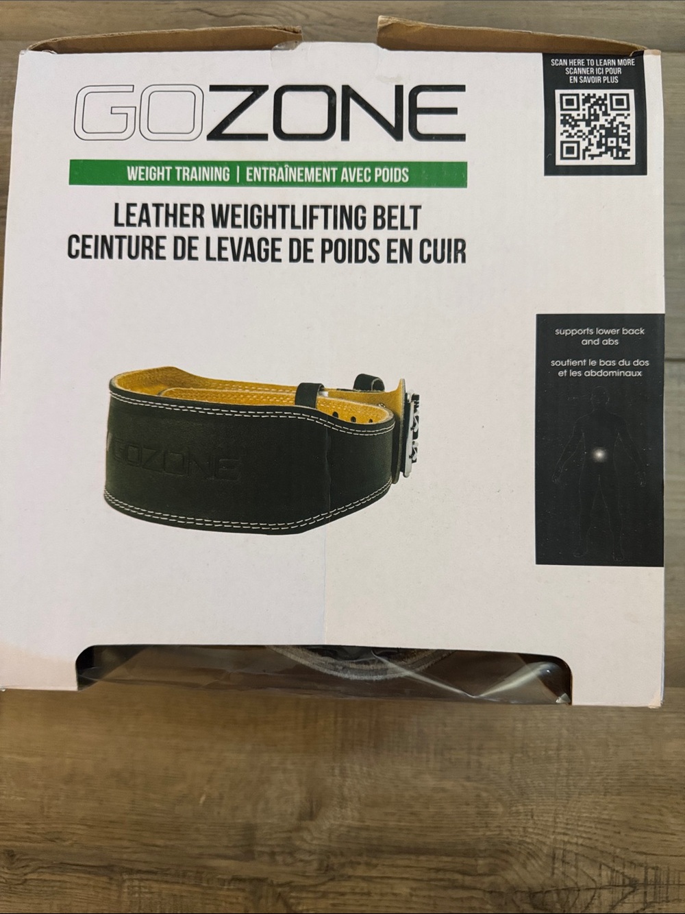 Black Leather Weightlifting Belt - Men's Support